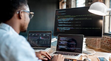 Professional advisor reviewing transformation scorecard documents